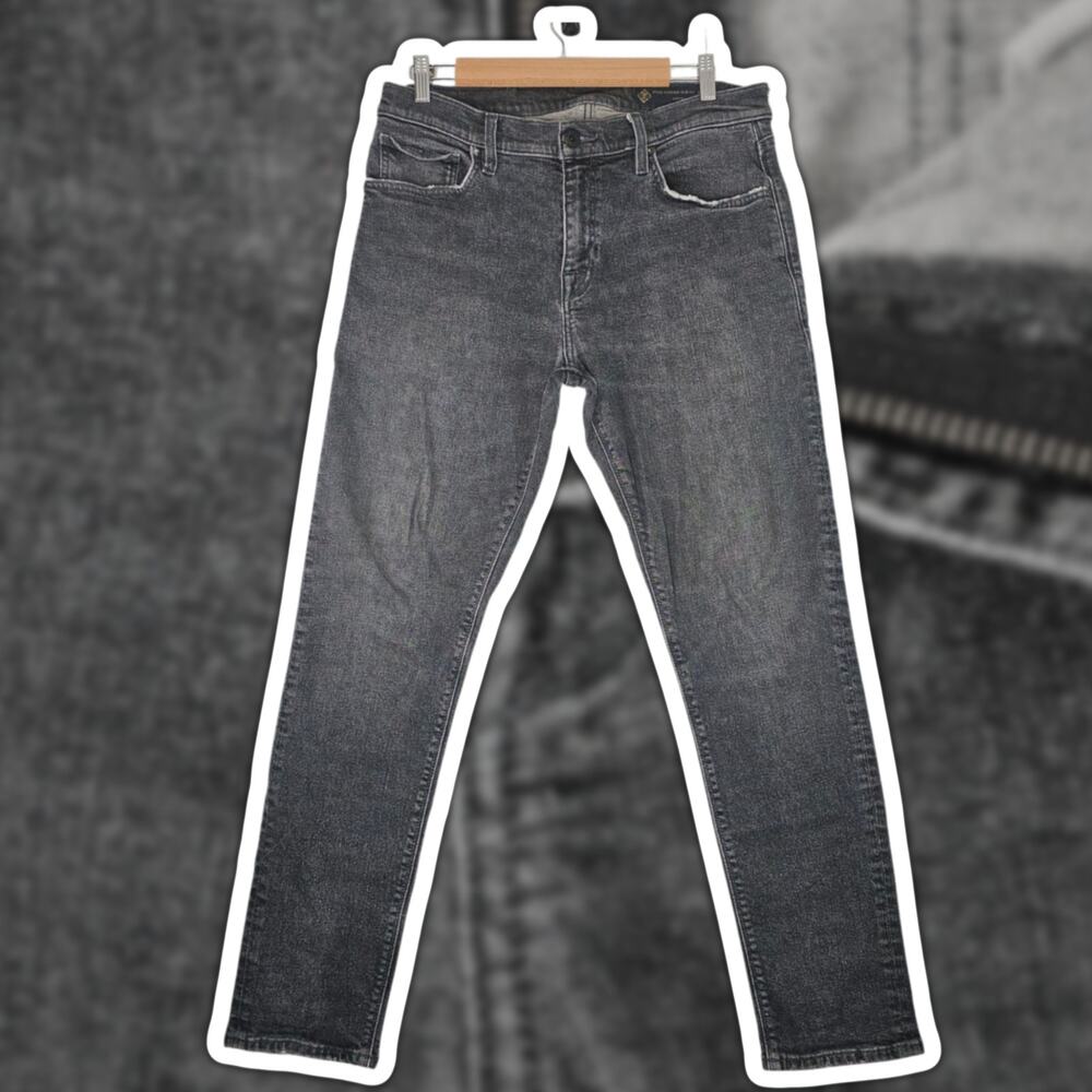 Roark HWY 133 Denim Standard Slim Fit Black Jeans Lyocell Hemp Stretch Mens 32